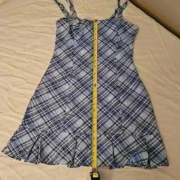 SHEIN | Blue plaid Dress | size XS - Picture 7 of 8